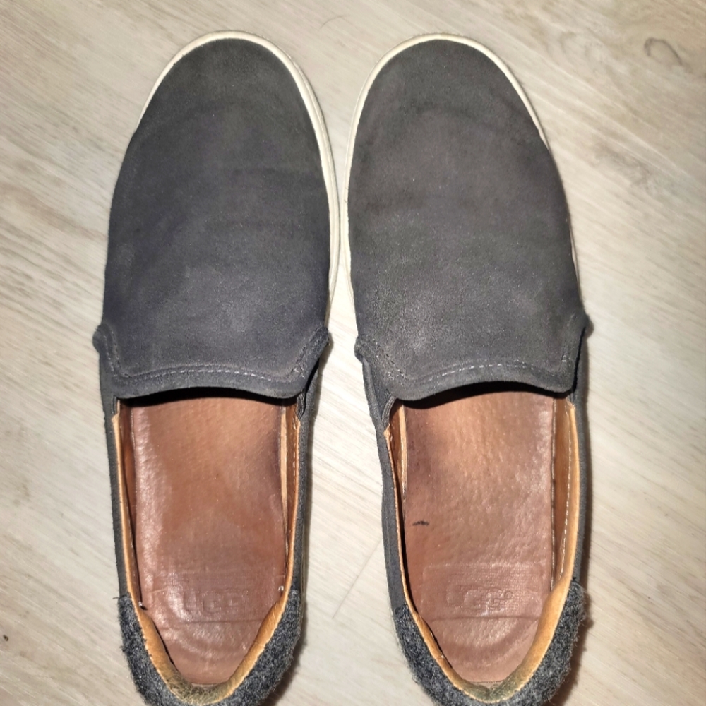 Ugg slip on suede shoes